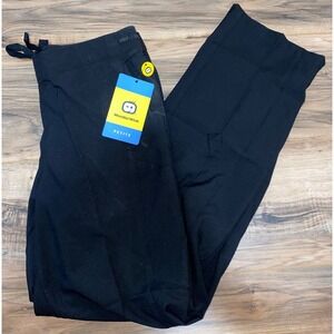 SMALL‎ PETITE WonderWink Women's W123 5255 Drawstring Scrub Pant, Black